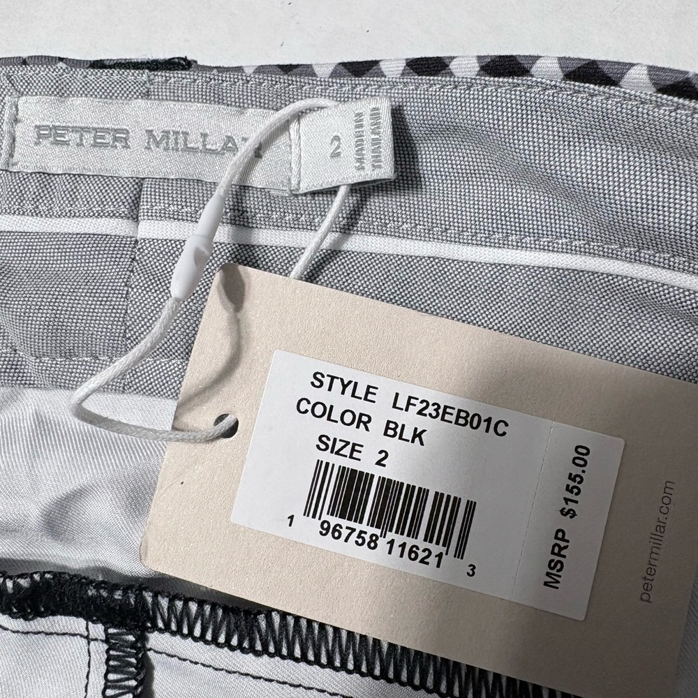 Peter Millar Women's Surge Gingham Print Performance Ankle
Golf Pants Black. NWT - Picture 9 of 16